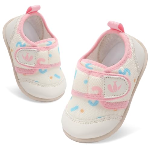 Image of FEETCITY Baby First Walking Shoes Boys Girls Infant Crib Shoes Breathable