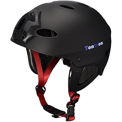 Tontron Adult Water Sports Helmet with Camera Mount Plate