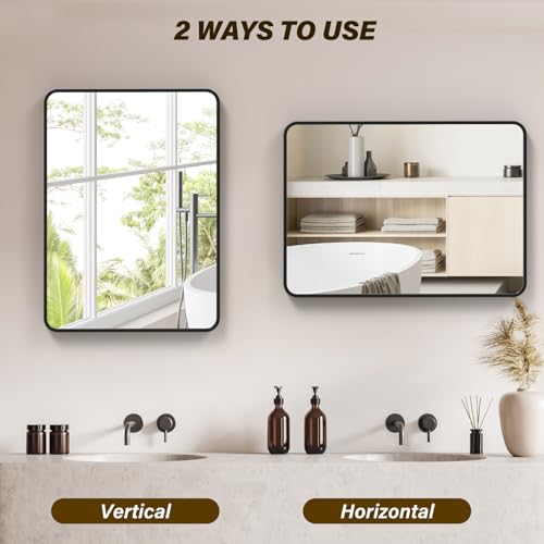 Idealhouse Bathroom Mirror, Black Wall Mirror thumb #1