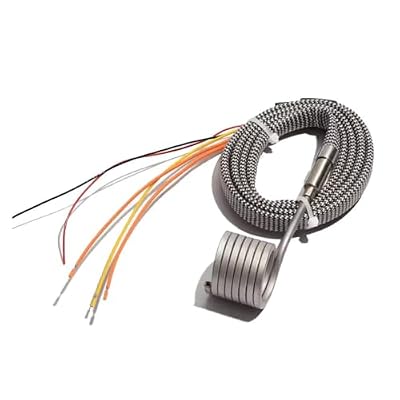 Electric Hot Runner Heating Coil Nozzle Heater with K Thermocouple - 60x45mm, 60x50mm, 60x55mm, 110V/220V, 1000-1200W(3x3mm,110V-60x55mm 1200W)