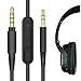Geekria Replacement Cable for Bose QuietComfort QC25 Headphone/ Audio Cord With Inline Mic and Volume Control, Works With Apple, Android, Windows Phone (Black)