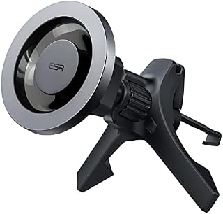 ESR HaloLock Magnetic Car Phone Mount, Compatible with MagSafe Car Mount, Compatible with iPhone 14/14 Plus/14 Pro/14 Pro Max and iPhone 13/12 series, Does Not Support Charging, Metallic Grey