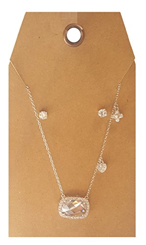 100 Tags Of Kraft Combination Necklace And Earring Display Card With Riveted Hole Heavy Duty 14Pt. Cardstock 2.5" X 4.5"H (100) #TOP2