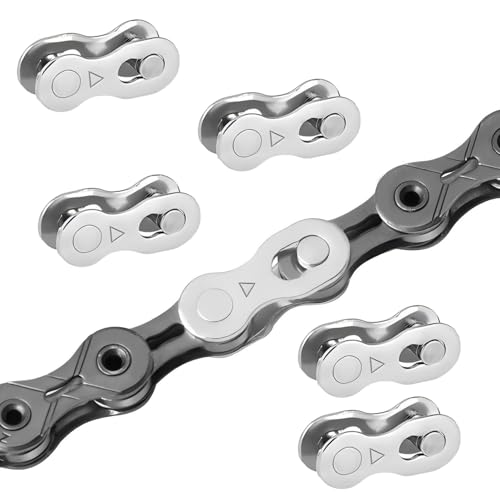Qrity 5 Paar Fahrrad Kettenglied, Fahrradkette 6/7/8-Fach, Stahl...