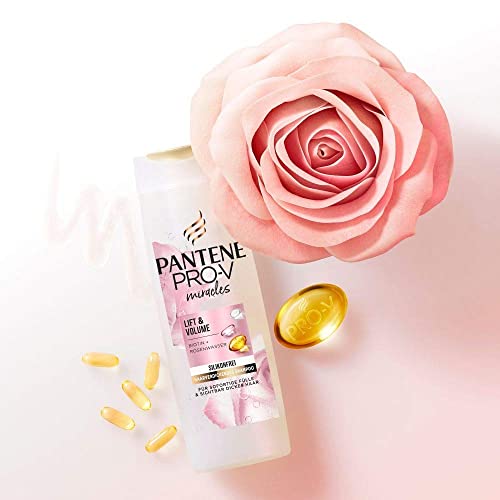 Pantene Pro-V Miracles Lift & Volume Silicone Shampoo, 250 ml, Biotin + Rosewater, Beauty, Hair Care, Shampoo Women, Shampoo Without Silicone, Volume, Thick Hair, Long Hair - Image 4