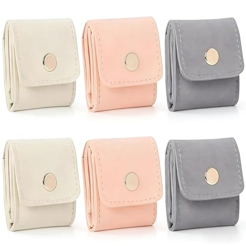 6 Pcs Mini Travel Jewelry Bag, Jewelry Organizer, Mini Pouch,