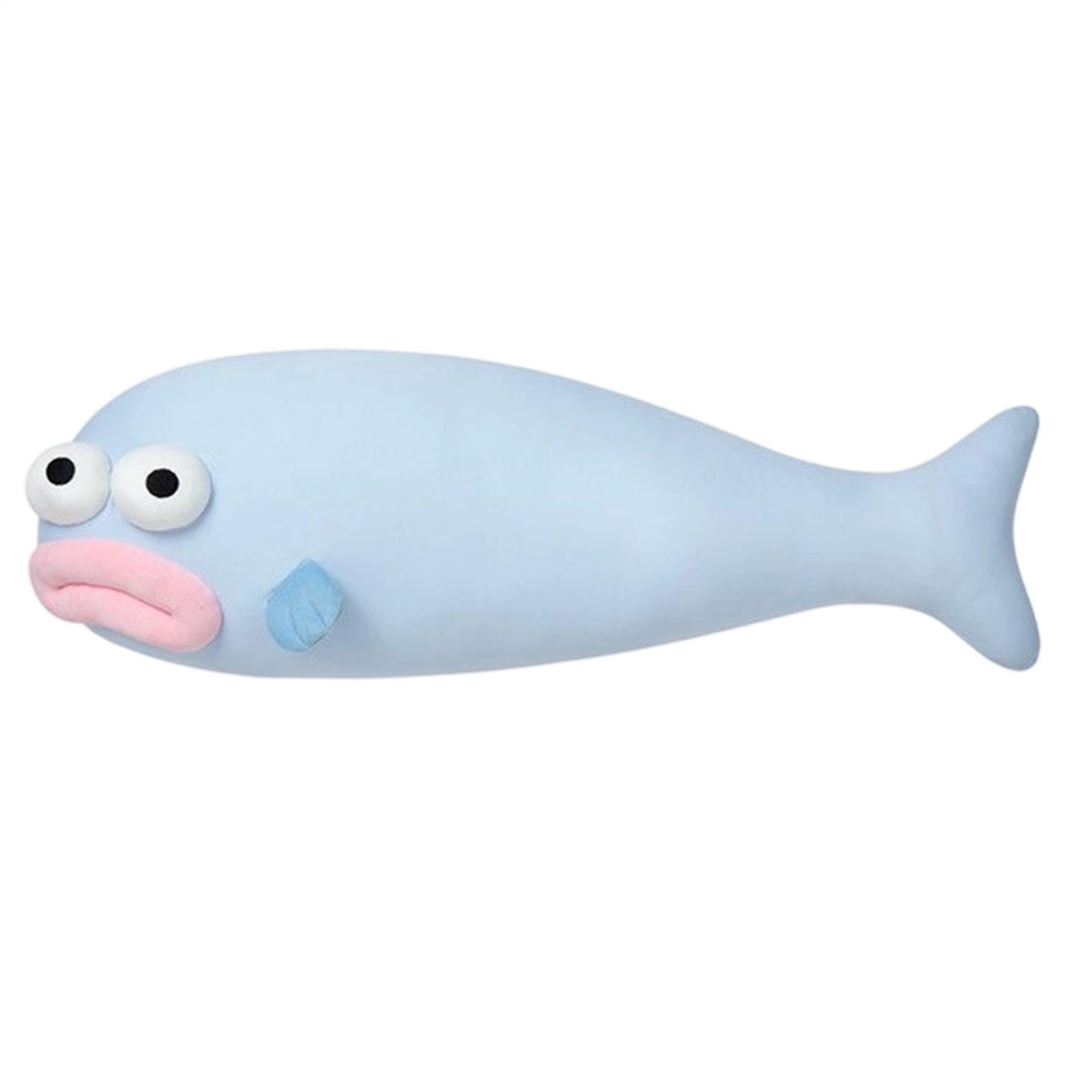 Cuscino lungo per il corpo, a forma di pesce, rinfrescante e avvolgente | Cuscino rinfrescante per allineare il corpo, per casa, camera da letto, divano, dormitorio, notte e pisolino diurno