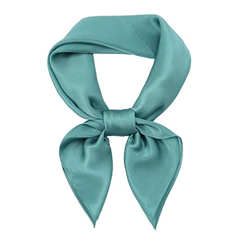 RIIQIICHY Head Scarf for Women Hair Scarf Silk Scarf for Hair Wrapping at Night 27.5 × 27.5 inches Green