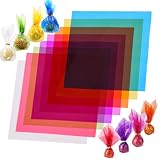 128 Stück bunte Cellophanfolie – transparente Fensterfolie...
