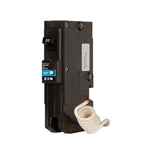 Cutler-Hammer BRLAFGF120 Circuit Breaker, 120 VAC, 20 A, 10 kAIC, 1 Pole