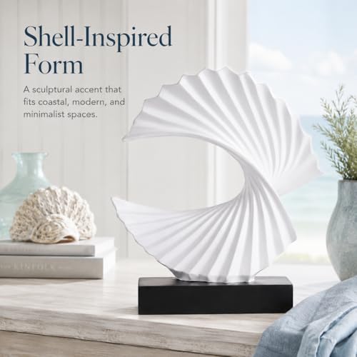 Escultura de Onda Blanca Moderna para Decoración miniatura 5