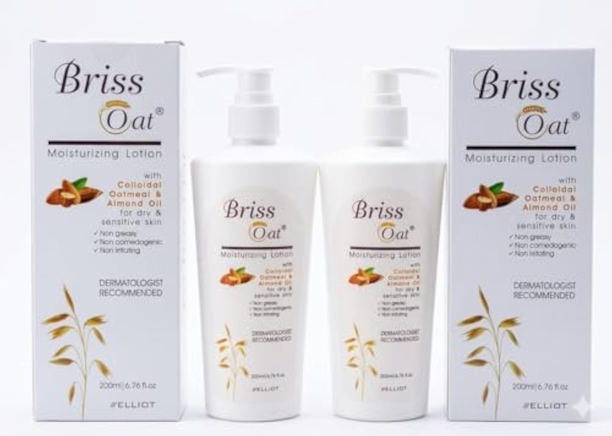BRISS OAT Moisturizing Lotion (Pack of 2)