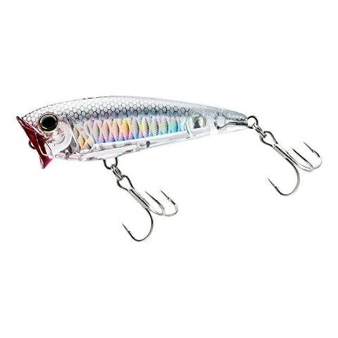 Yo-Zuri R1210-HGSH 3D Inshore Popper, Color, Ghost Shad, 70mm 2-3/4" Cover