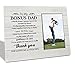 HALUOSI Picture Frame, Thank You for Loving Me As Your Own, 10X8 inches, Tabletop or Wall Mount, Fathers Gift 02, Rustic Engineered Wood