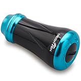 HEIGHTEN 19mm リール ハンドル ノブ 6.8g シマノ ダイワ 通用 (Shimano Type A) (Daiwa Type S)用 New Pillar Series (ターコイズ＆ブラック) (HT17508)