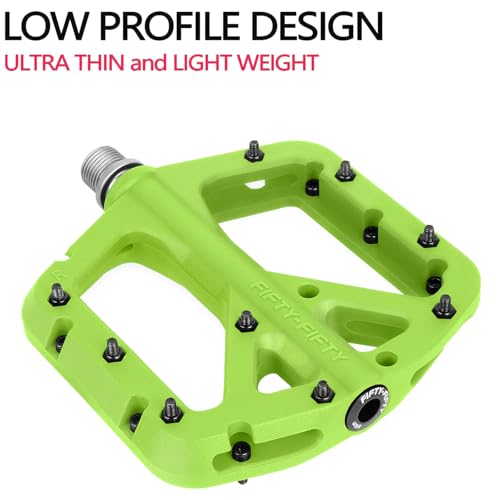 Pédales de VTT larges et légères en composite résistant avec axe de 1,4 cm - 4