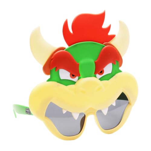 Sun-Staches Bowser Sunglasses, Nintendo Costume Accessory