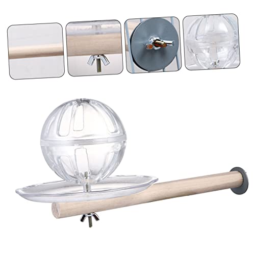 Mipcase 1 set Treat Finch Ball Parrot Bird African Educational The Feeders Perch Holder With for Birds System On Foraging Basket Cockatoo Birdcage Canary Parakeet And Toy Intelligence - Image 2