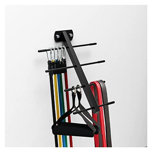 Estante de la estera de yoga Estante del Almacenamiento del Gimnasio, Soporte para Bandas de Resistencia de Montaje en Pared, Equipo de Entrenamiento Organizar para Cuerdas de Saltar / Cinturones de E Cover
