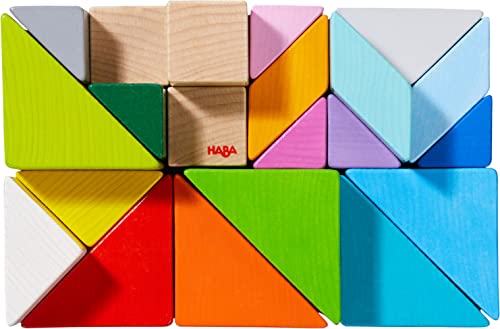 HABA 305778-3D-Legespiel Tangram-Würfel, Legespiel ab 2 Jahren, Made in Germany – Ansicht 1