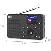 Ocean Digital WR-18 Handheld Portable Internet Radio, FM, Bluetooth Speaker, Micro SD, Rechargeable, 5 Preset Buttons, Dimmer, Auto-Off Timer, Color Display