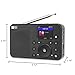 Ocean Digital WR-18 Handheld Portable Internet Radio, FM, Bluetooth Speaker, Micro SD, Rechargeable, 5 Preset Buttons, Dimmer, Auto-Off Timer, Color Display