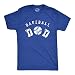 Mens Baseball Dad T Shirt Funny Cool Base Ball Tee for Guys Funny T Shirts Dad Joke Apparel for Men Cool Baseball Short Sleeve Novelty Royal - XL