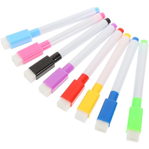 NUOLUX 32個 可擦水洗彩芯板ペン 色各 持ち運び便利なドライイレースマーカー ペン先滑らかで消しやすい 学校 オフィス の絵画用ホワイトボ