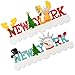 Luxshiny 2 Stücke Weihnachten Kühlschrank Magnete Auto Aufkleber New York Souvenir Kühlschrankmagnet Dekorative Magnetische Magnete Urlaub Küche Magnete Für Metalltür