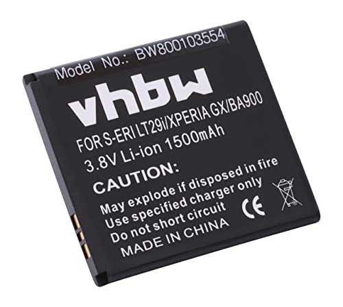 vhbw Batería Compatible con Sony Xperia E1 (D2005), E1 Dual (D2105), M (C1905), L (C2105) móvil, Smartphone (1500 mAh, 3,8 V, Li Ion)