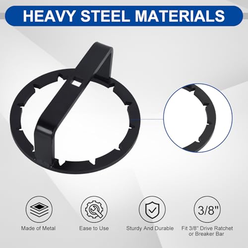Image of Fuel Pump Nut Removal Tool, Fuel Pump Retaining Nut Install Removal Tool Compatible with Ranger EFI