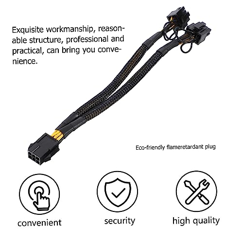 Cable alimentación PCIe doble pin extensor de energía para GPU 2