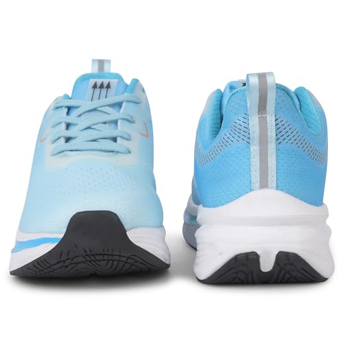 Image of Liberty Leap7x PACIFIC-1E Men Sports Running Shoes - Sky Blue & Sea Green | Comfortable and Durable Lace-Up Closure - Suitable for Lacing Walking, Gym, Jogging and Outdoor Shoes for Man