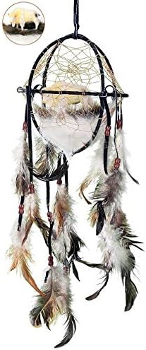6" Cage Dream Catcher - DC06064 (White Buffalo)