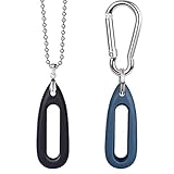 MiPhee 2-Pack Silicone Case for Go-Tcha with Necklace & Keychain, Black+Midnight Blue