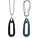 MiPhee 2-Pack Silicone Case for Pokemon Go-Tcha with Necklace & Keychain, Black+Midnight Blue
