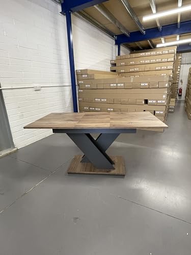 Furneo Tavolo 03 – Modern Extendable Dining Table Only, 120–160 cm, Oak Effect Finish - Image 6