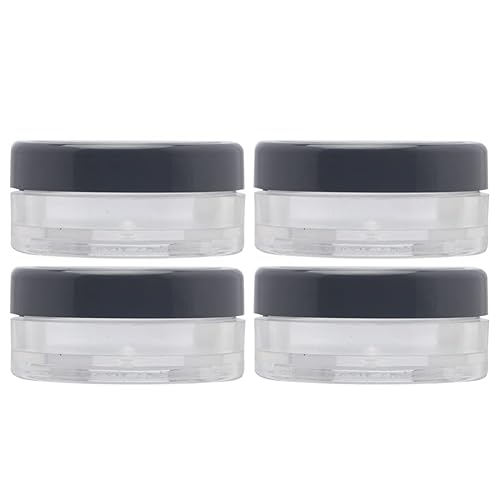 FOMIYES Recipientes de polvo de maquillaje con tamiz y tapas, caja de polvo suelta vacía para polvo, estuche para polvos de cosméticos (0.35 oz), 4
