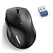TECKNET 2.4G Classic Wireless Mouse for Laptop, 4800 DPI Optical Computer Mice with 6 Adjustable Levels, 30 Months Long Battery Life Cordless USB Mouse for Notebook, PC, Office Home Work(Dark Black)