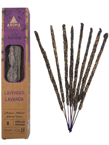 Incienso Orgánico Natural Aroma Nature - Hecho A Mano - Sin Productos Tóxicos - Sin Crueldad Animal - Hostenatura Lavanda