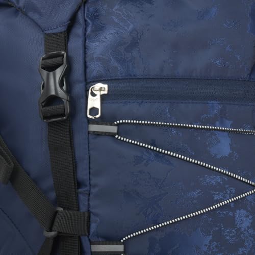 Image of Impulse 75L Trekking Rucksack Backpack with Rain Cover, Laptop Compartment, Multiple Storage Pockets, Hip Belt with Zipper Pockets - Mountain Design