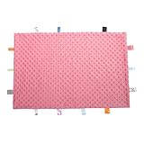 Nesteldecke für Demenzkranke - Extra Große 45x65cm Sensorische Decke zur Demenz Beschäftigung Hände - Beruhigende Alzheimer Hilfsmittel mit 3D-Noppen-Stoff, Senioren Spiele für Pflegeheim (Rosenrot)