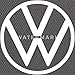 Spreadshirt Volkswagen Classic VW Logo Snapback Cap, One Size, Dark Grey