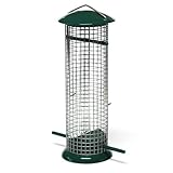 Mit zwei Anflugstangen und zwei Futteröffnungen