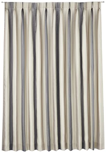 カーテンJapaneseque Modern 遮光率98%以上 防炎 ウォッシャブル 2倍ヒダ 色:ベージュ サイズ:巾1500mm×丈2200mm×2枚 AC5412