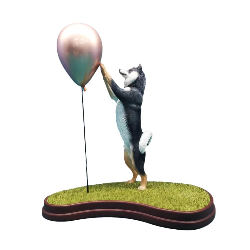 Shiba Inu JXK statuette de collection haut de gamme aux détails texturés intriques