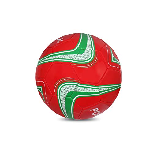 Vector X 32 Panel Country Colour Portugal PVC & Polyester Machine Stitched Indoor/Outdoor Football with Latex Bladder, Red-Green-White, Size 3 (Kids 6-10 Years) 3 41bC8nHGV9L