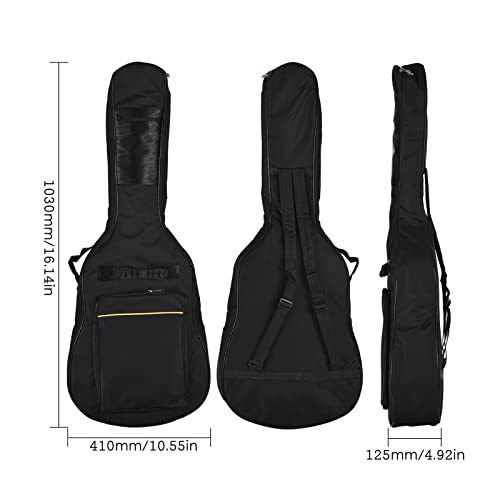 Bozony Mochila para guitarra de 41 polegadas Bolsa para guitarra engrossada em tecido Oxford Mochila