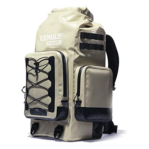 ICEMULE Boss Backpack Cooler – Padded Straps, 100% Waterproof, 24+ Hours Cooling, Soft Sided Cooler for Hiking, Camping & Picnics, 30 Liter, Fits 24 Cans + Ice, Sand Cover