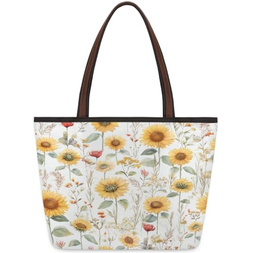 Sac fourre-tout à motif floral zippé pour ne plus jamais manquer de place